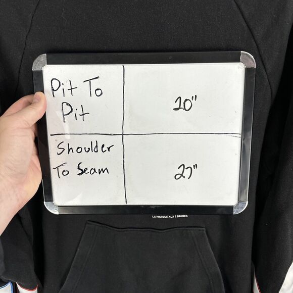 Mens Adidas Embroidered Tricolor Trefoil Hoodie Black Size Small - Picture 7 of 7